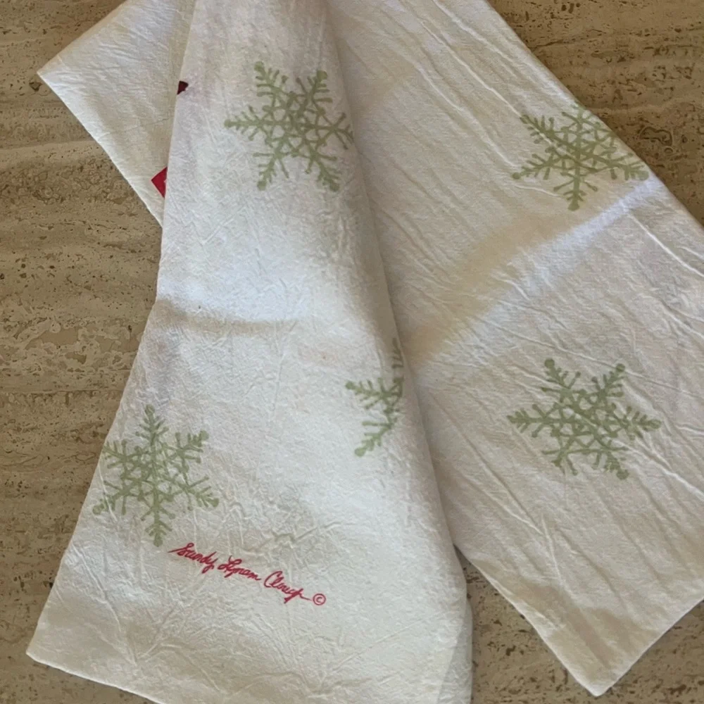 Vintage Red Cardinal Winter Tea Towel - Picture 6 of 7